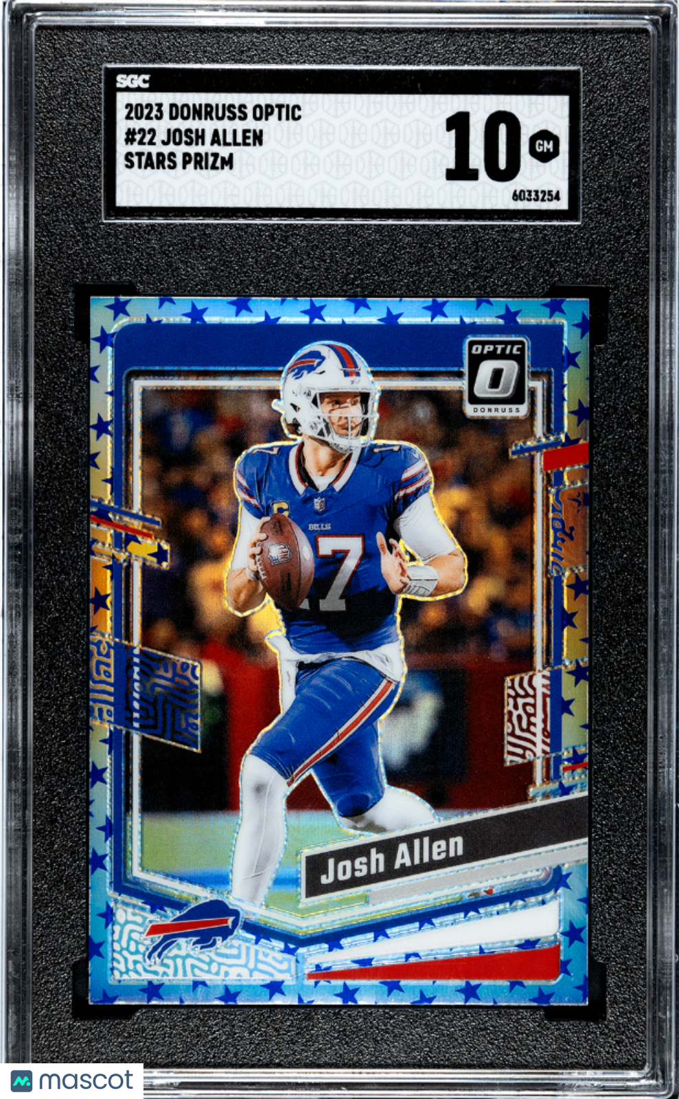 2023 Donruss Optic Josh Allen Stars Prizm #22 SGC 10