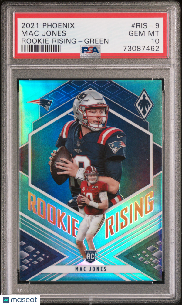 2021 Panini Phoenix Rookie Rising Mac Jones #RIS-9 PSA 10 Football