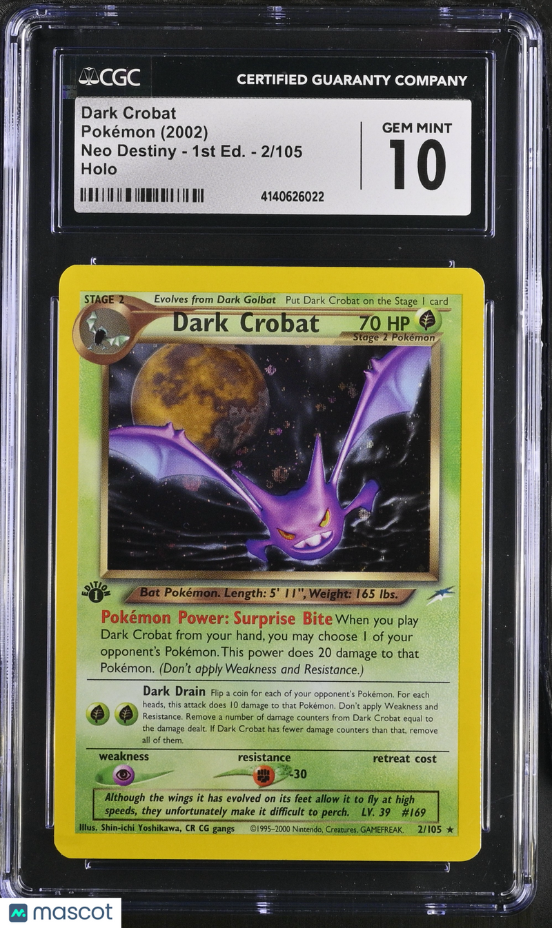 2002 Neo Destiny - 1st Edition Pokémon Dark Crobat