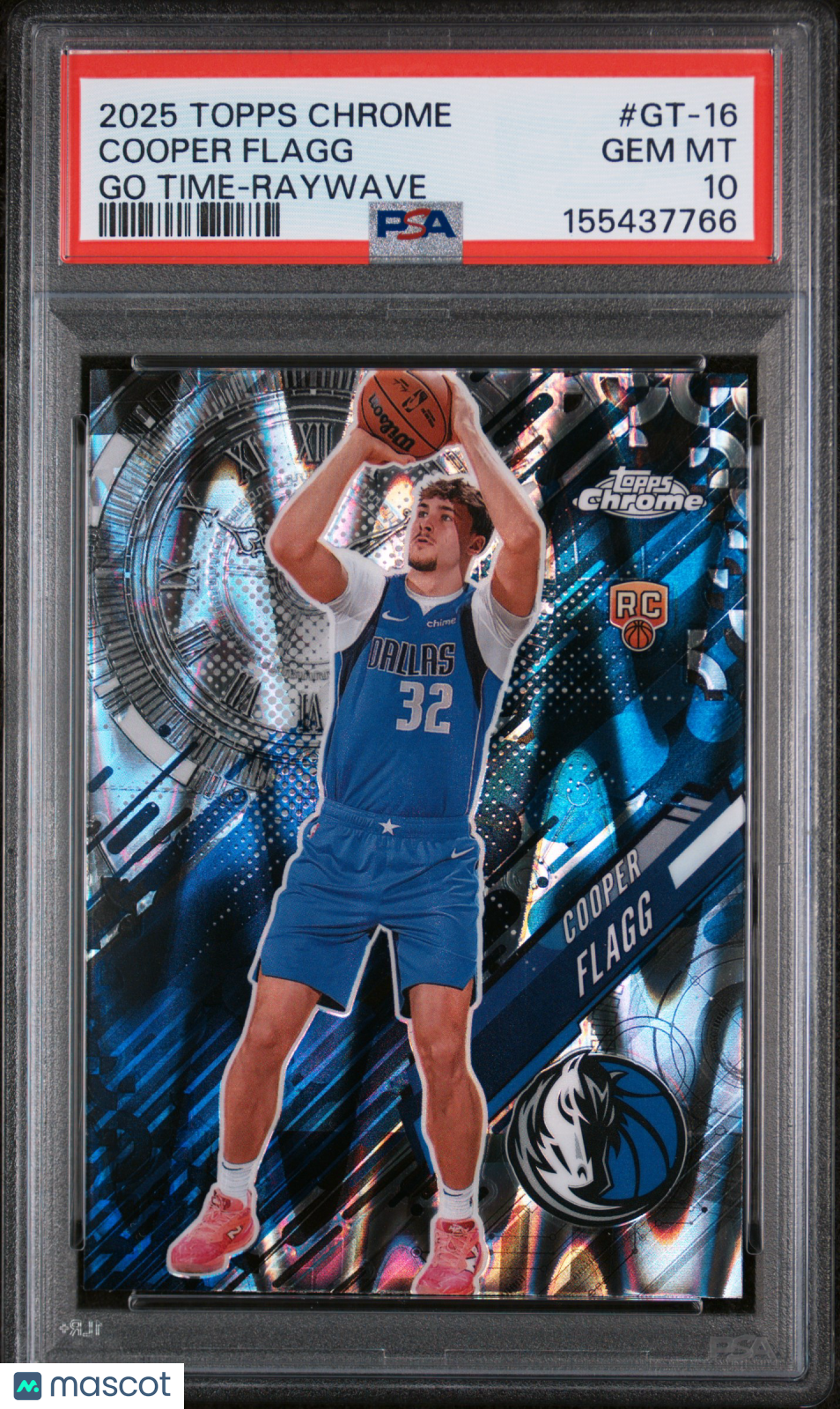 2025 Topps Chrome Go Time Cooper Flagg Raywave #GT-16 PSA 10
