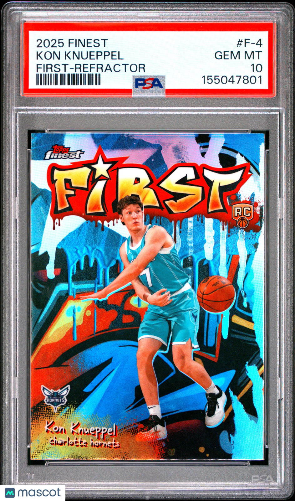 2025 Topps Finest First Kon Knueppel Refractor #F-4 PSA 10
