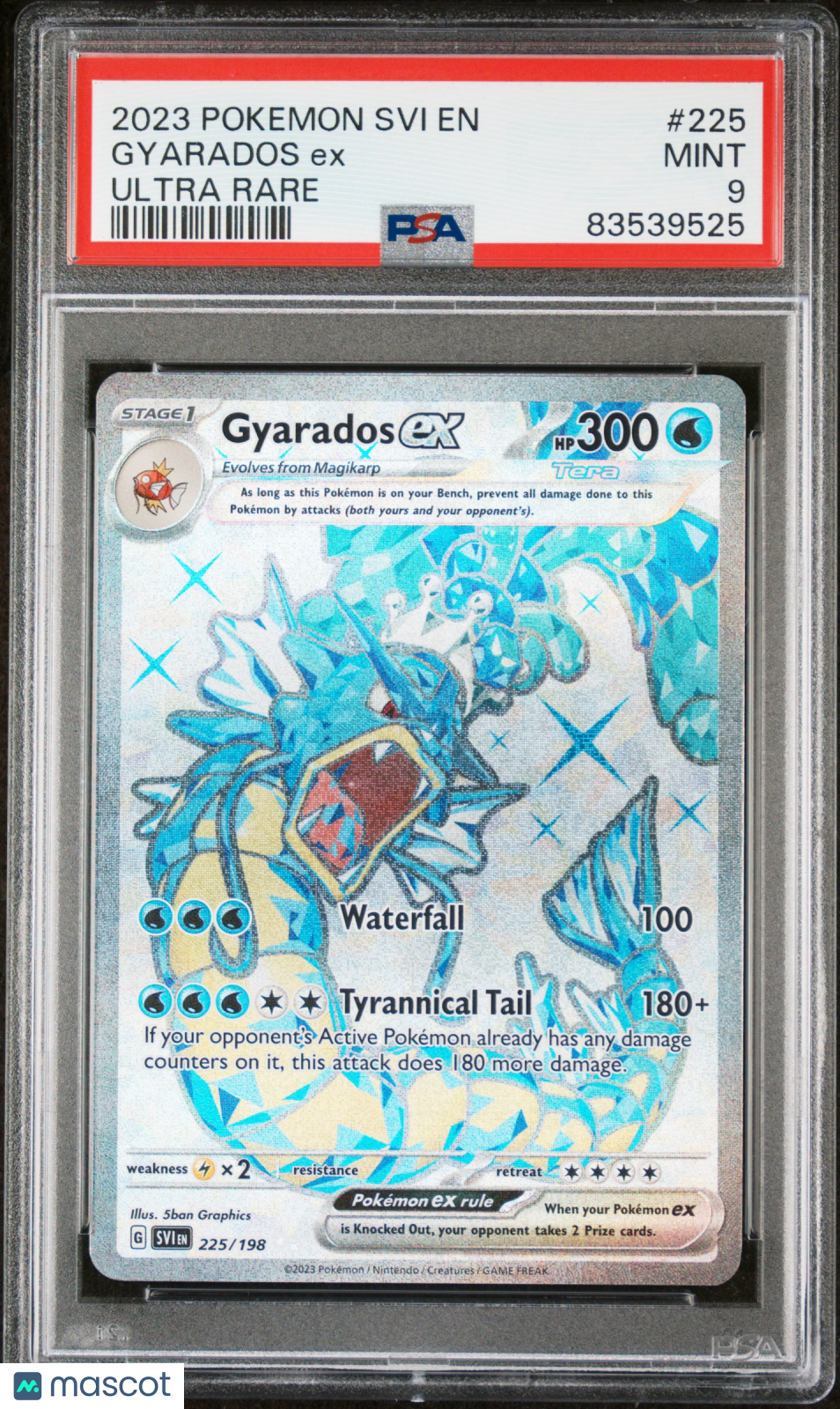 2023 Pokemon Scarlet & Violet Gyarados EX #225 Ultra Rare PSA 9 MINT
