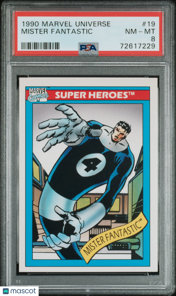 1990 Marvel Mister Fantastic #19 PSA 8