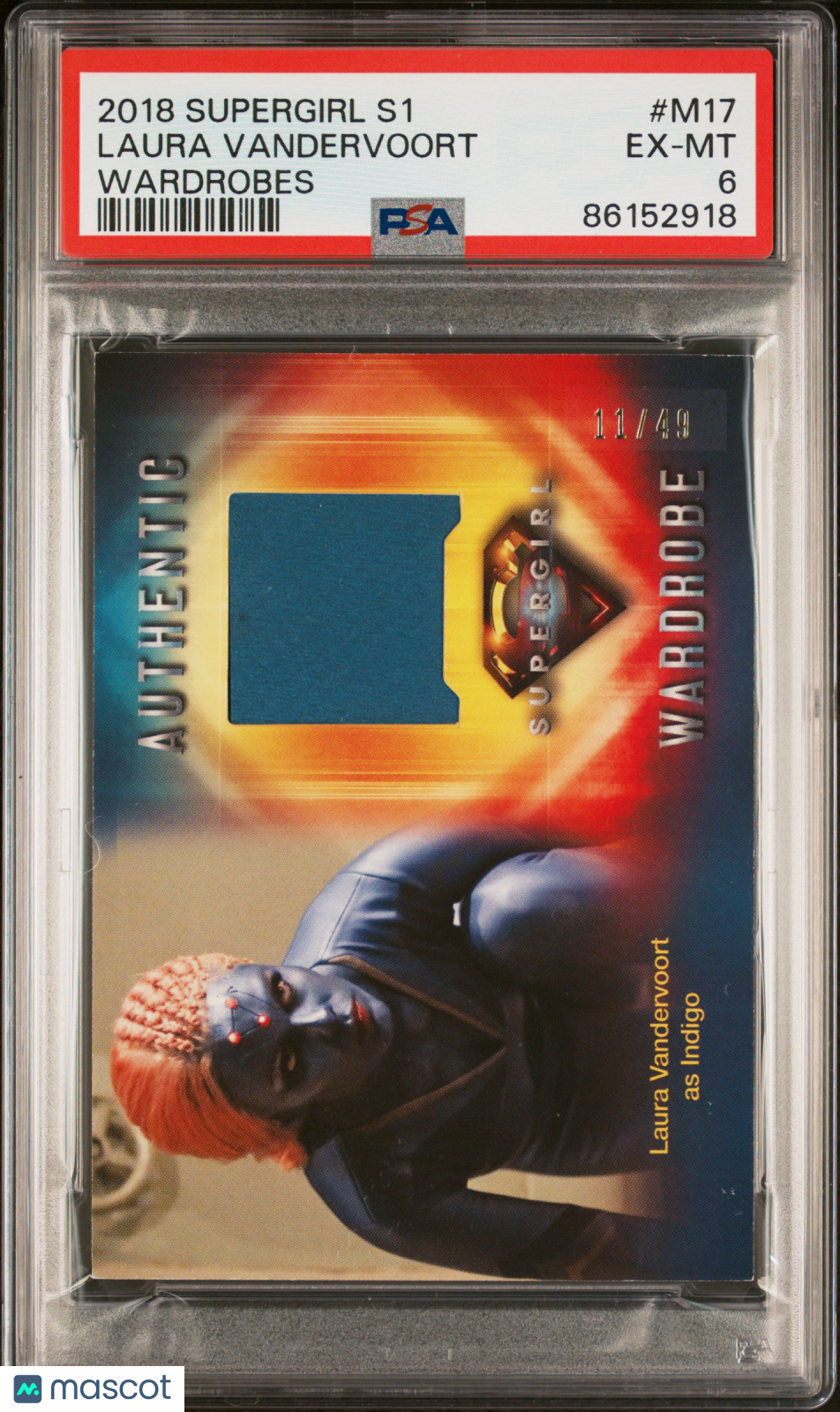 2018 Cryptozoic Supergirl Season 1 Wardrobes Laura Vandervoort #M17 PSA 6