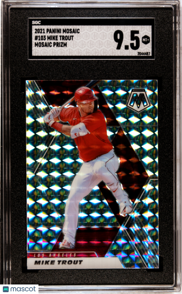 2021 Panini Mosaic Mike Trout #103 SGC 9.5 Baseball