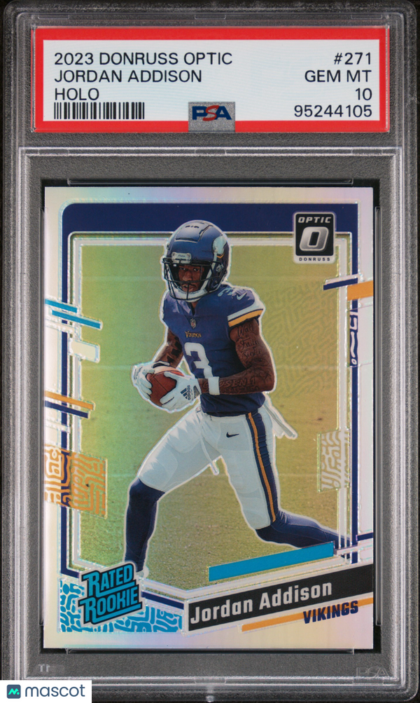 2023 Panini Donruss Optic Jordan Addison #271 PSA 10 Football