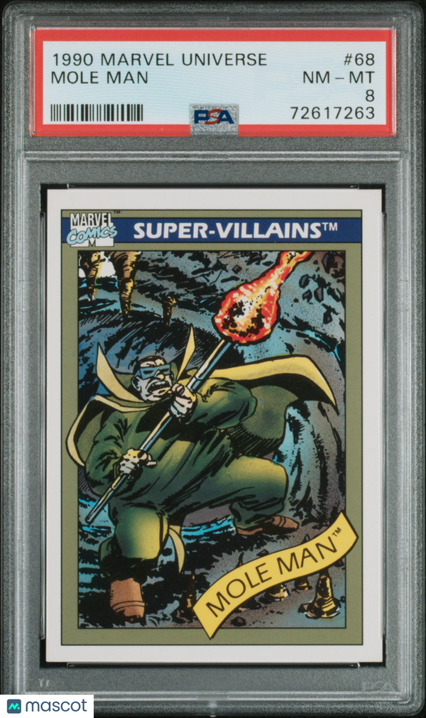 1990 Marvel Mole Man #68 PSA 8