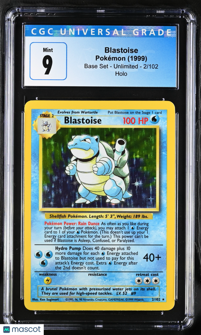 1999 Base Set - Unlimited Pokémon Blastoise
