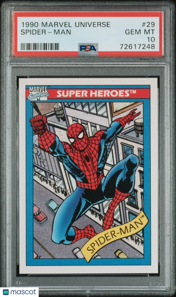 1990 Marvel Universe Marvel Spider-Man #29 PSA 10 GEM MINT Spiderman