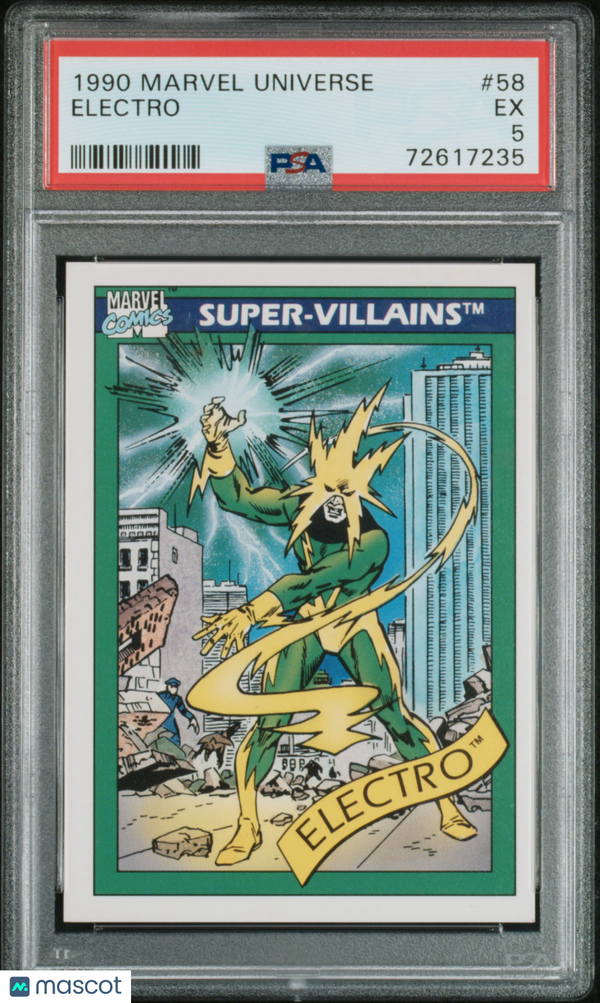 1990 Marvel Electro #58 PSA 5