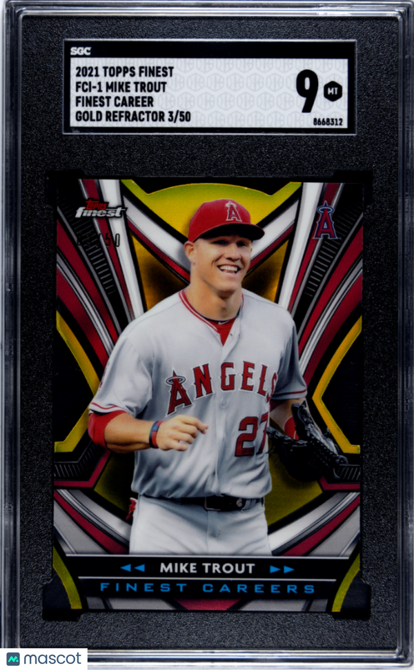 2021 Topps Finest Mike Trout #FCI-1 SGC 9 Baseball