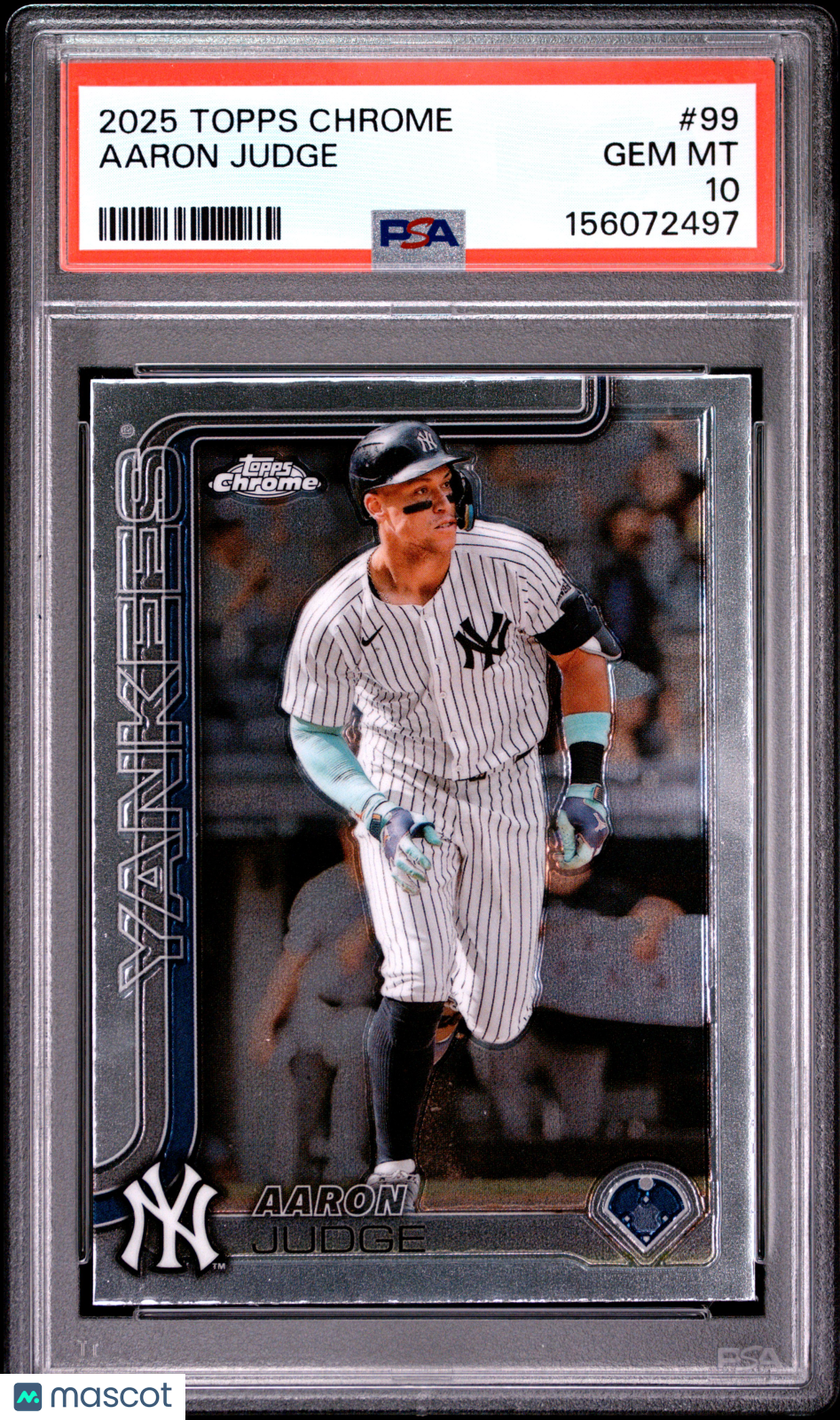 2025 Topps Chrome Aaron Judge #99 PSA 10 GEM MINT New York Yankees