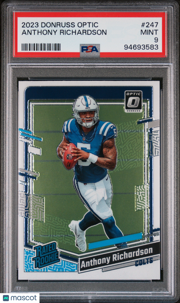 2023 Panini Donruss Optic Anthony Richardson #247 PSA 9 Football