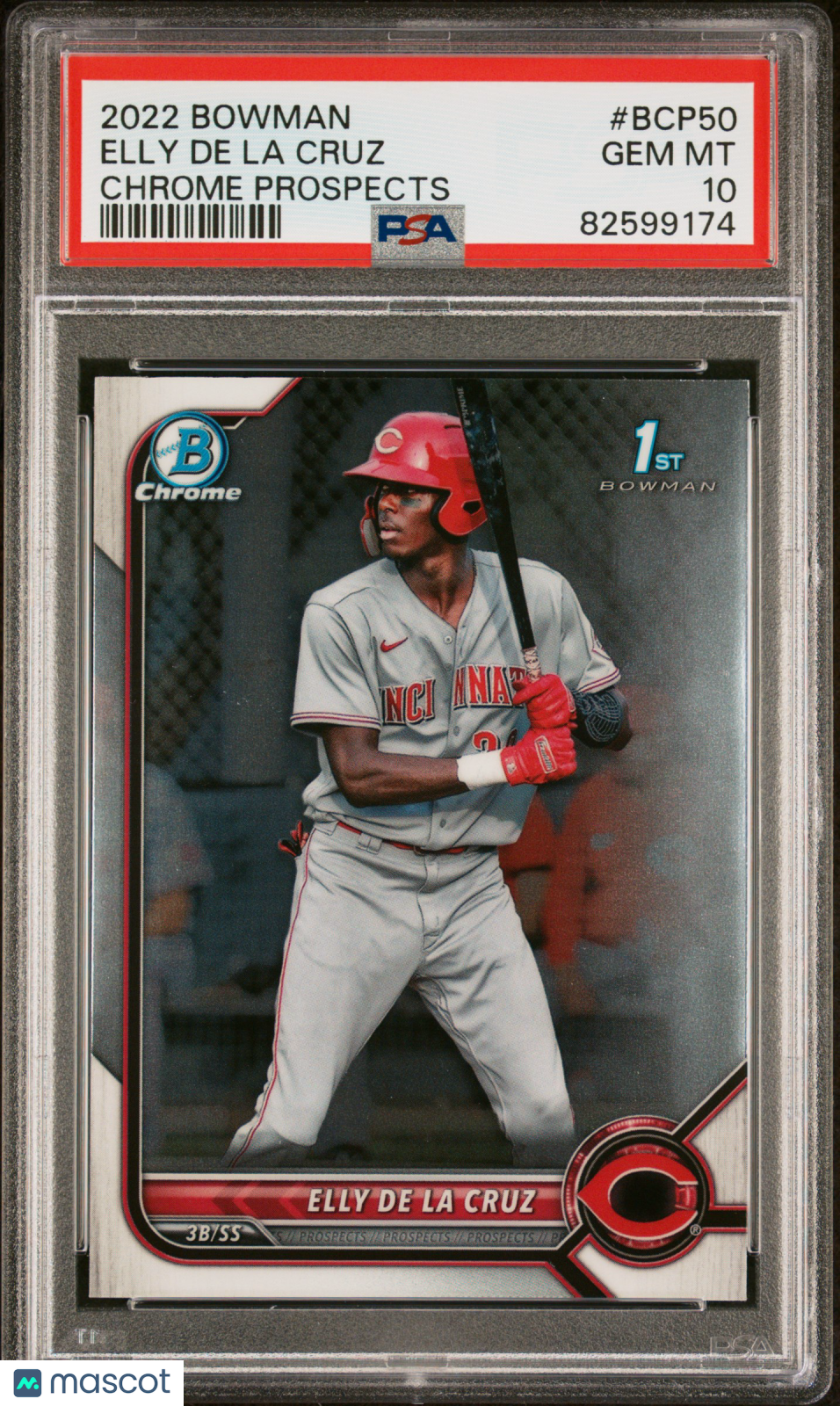 2022 Bowman Chrome Prospects Elly De La Cruz #BCP50 PSA 10