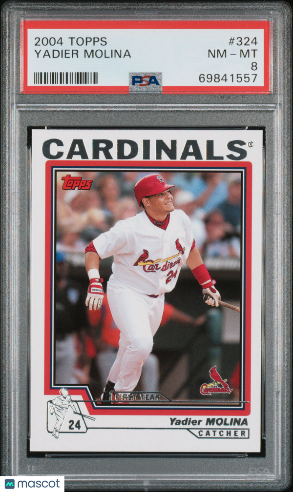 2004 Topps Yadier Molina #324 PSA 8