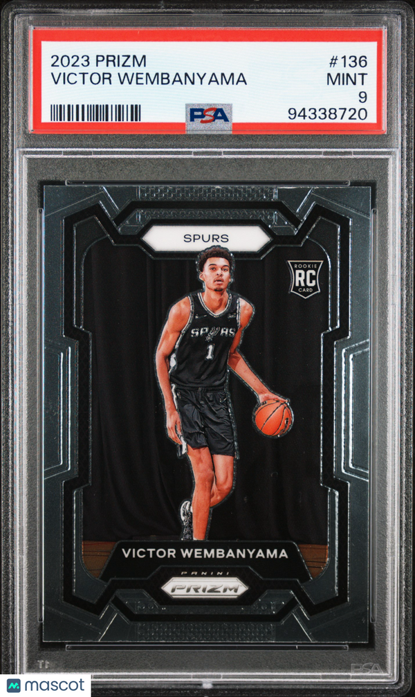 2023 Panini Prizm Victor Wembanyama #136 PSA 9