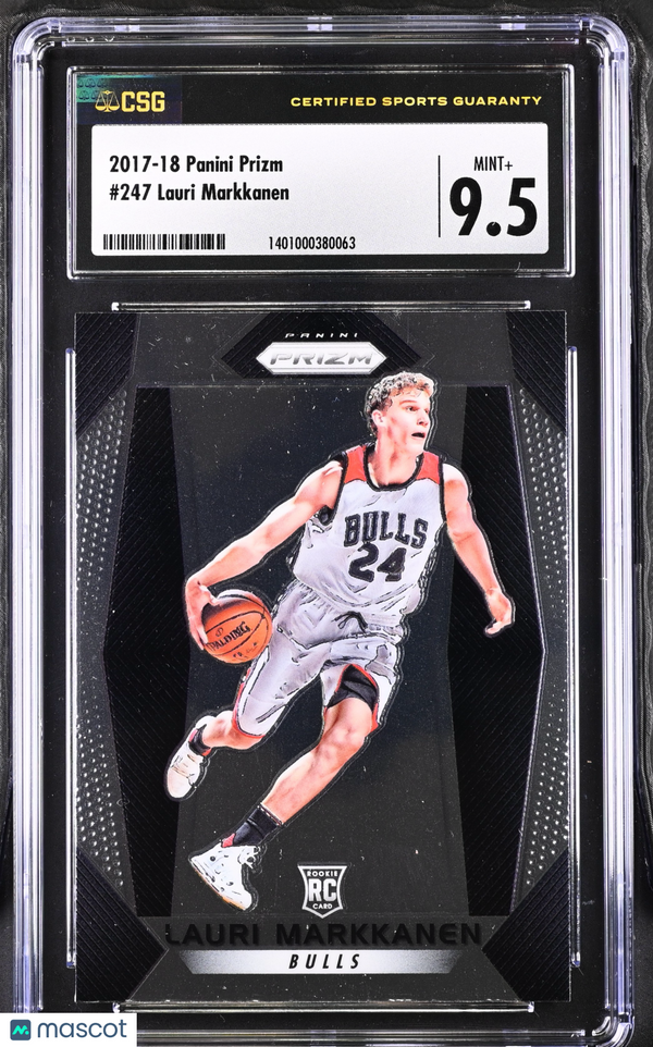 2017 Prizm Lauri Markkanen #247 CGC 9.5 Basketball