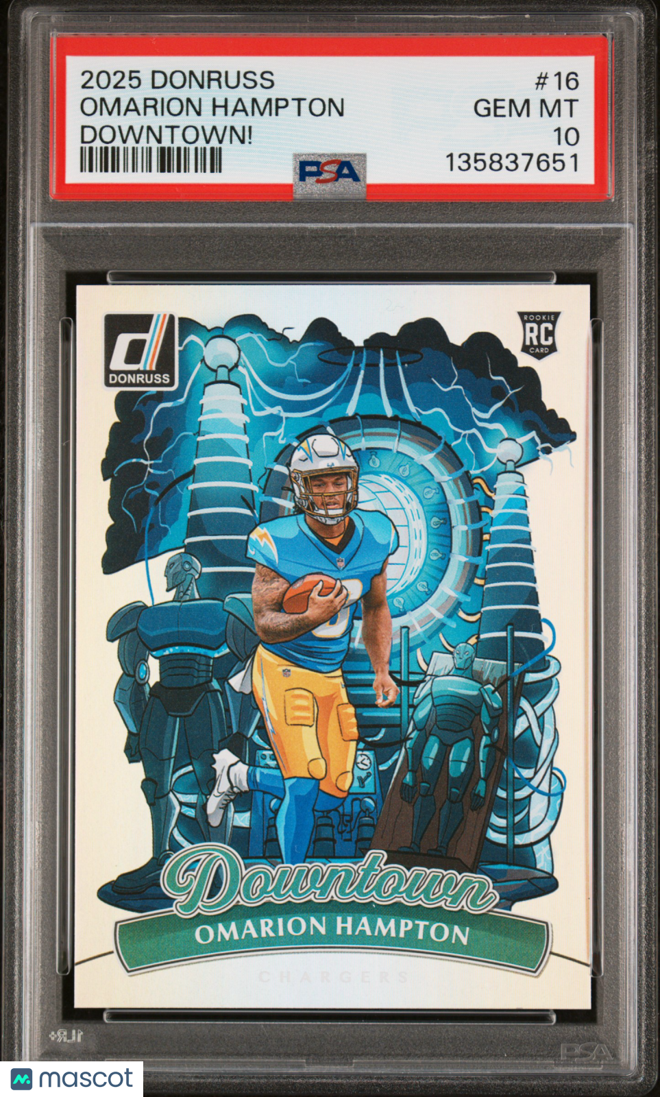 2025 Panini Donruss Downtown Omarion Hampton #16 PSA 10