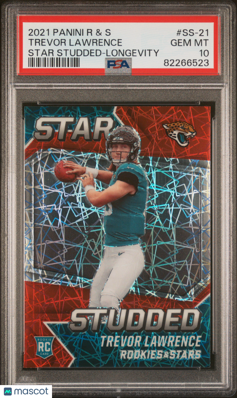 2021 Rookies & Stars Star Studded Trevor Lawrence Longevity PSA 10 Jacksonville