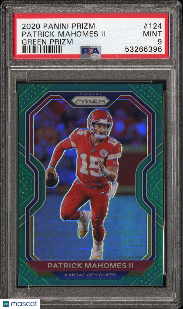 2020 Panini Prizm Patrick Mahomes II #124 PSA 9 Football