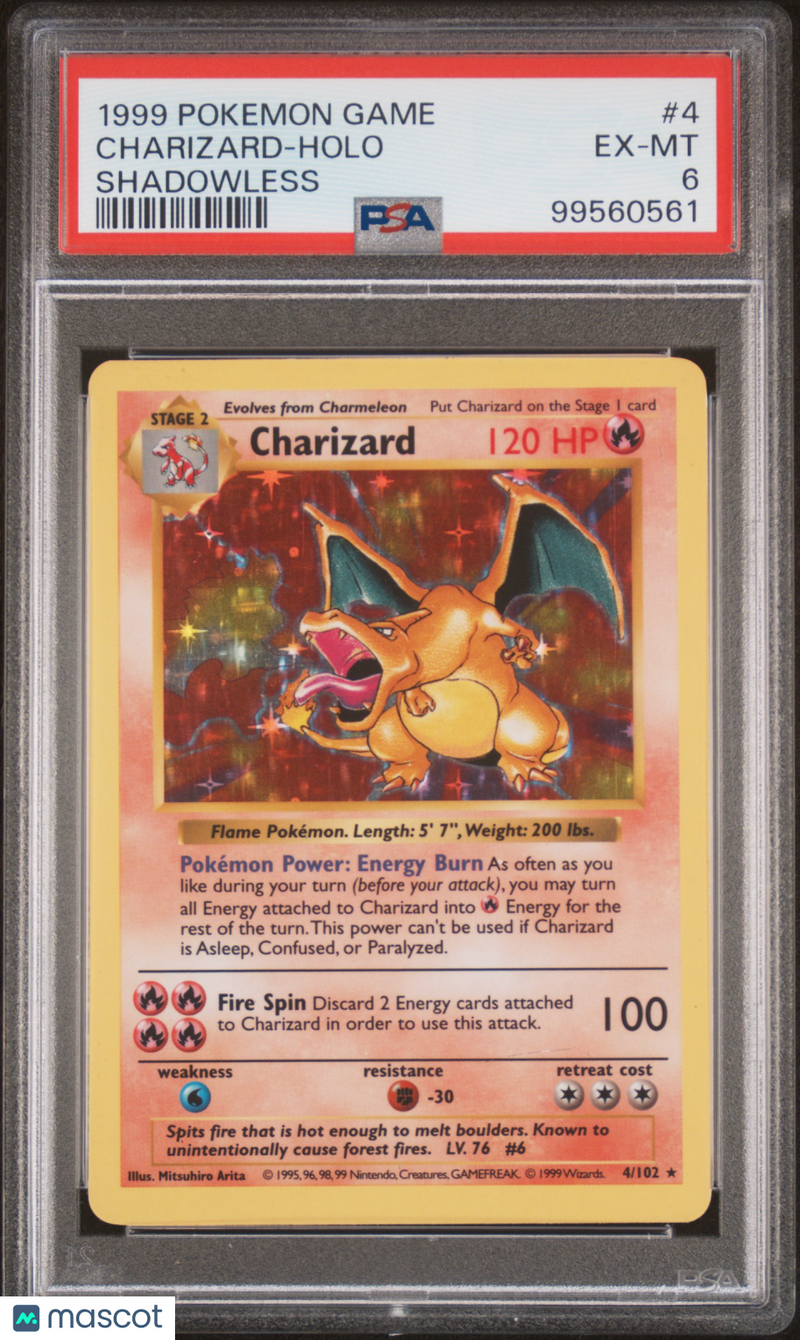 1999 Pokemon Game Pokemon TCG Charizard