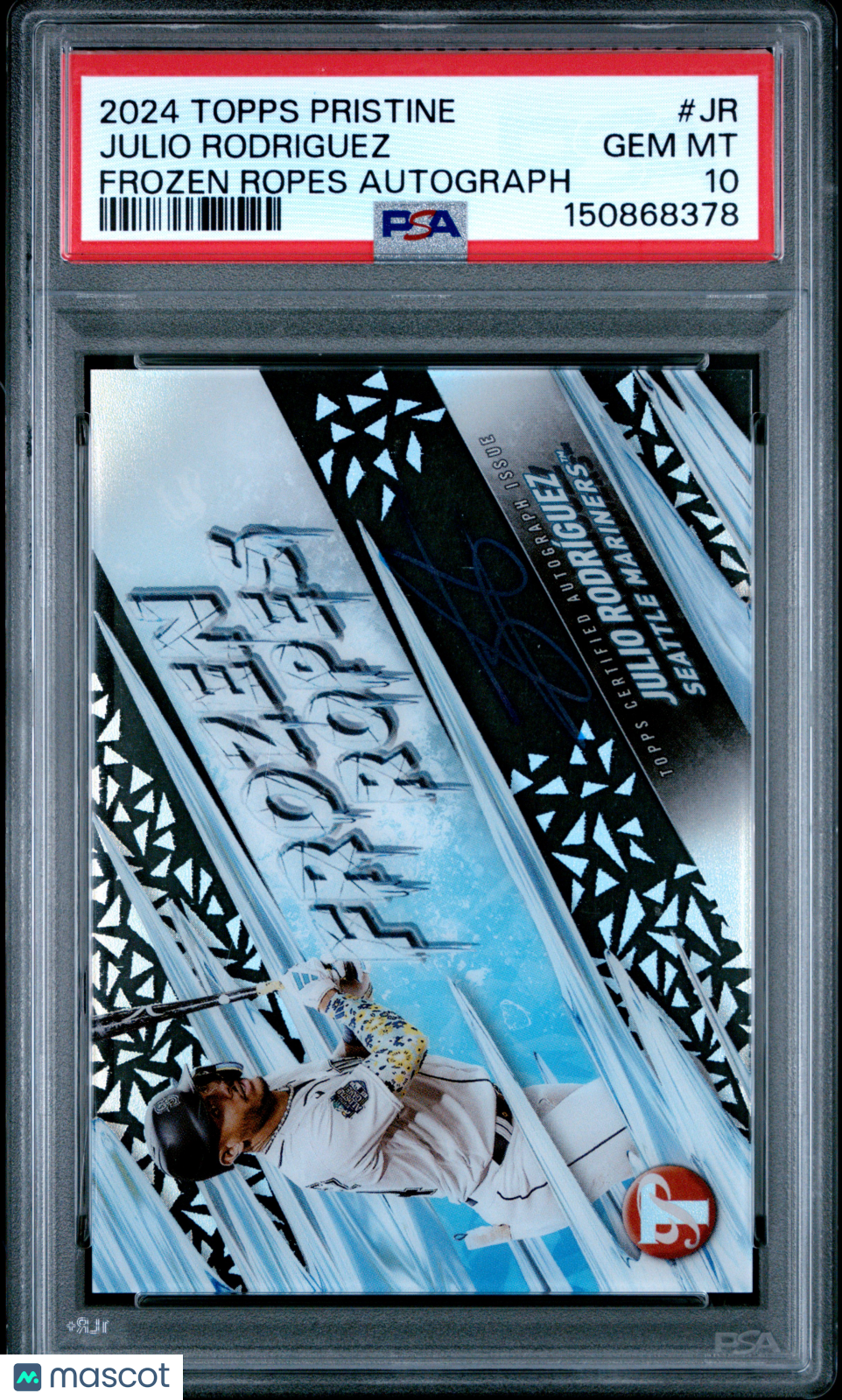 2024 Topps Pristine Frozen Ropes Autographs Julio Rodriguez #JR PSA 10