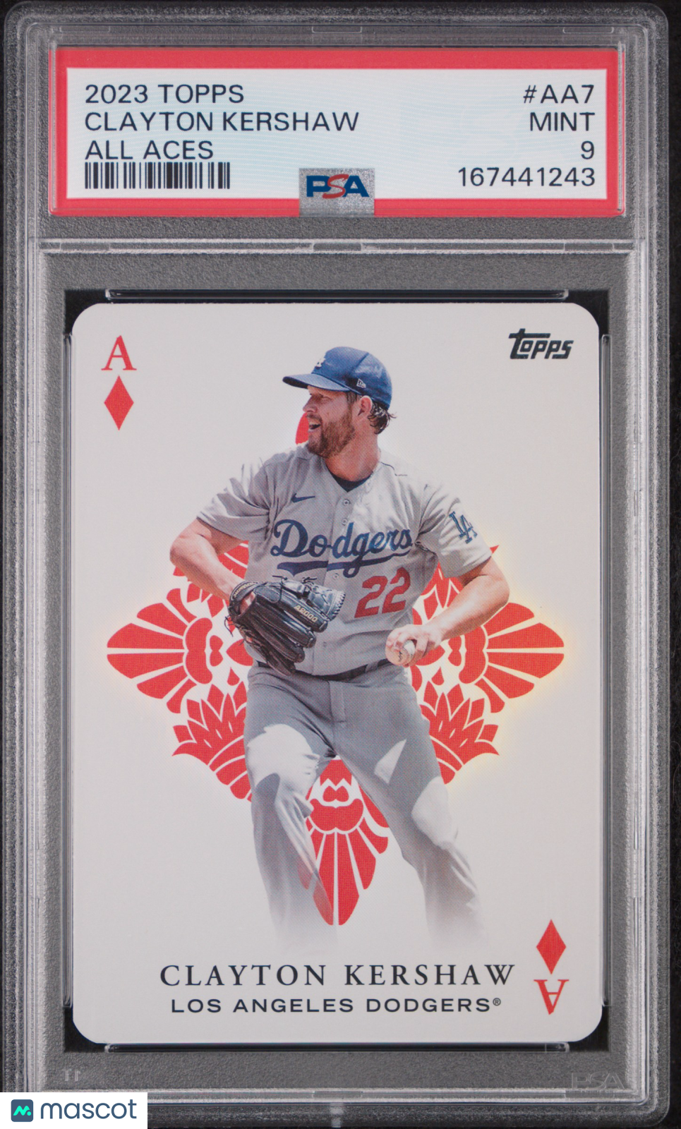 2023 Topps All Aces Clayton Kershaw #AA7 PSA 9 Los Angeles Dodgers