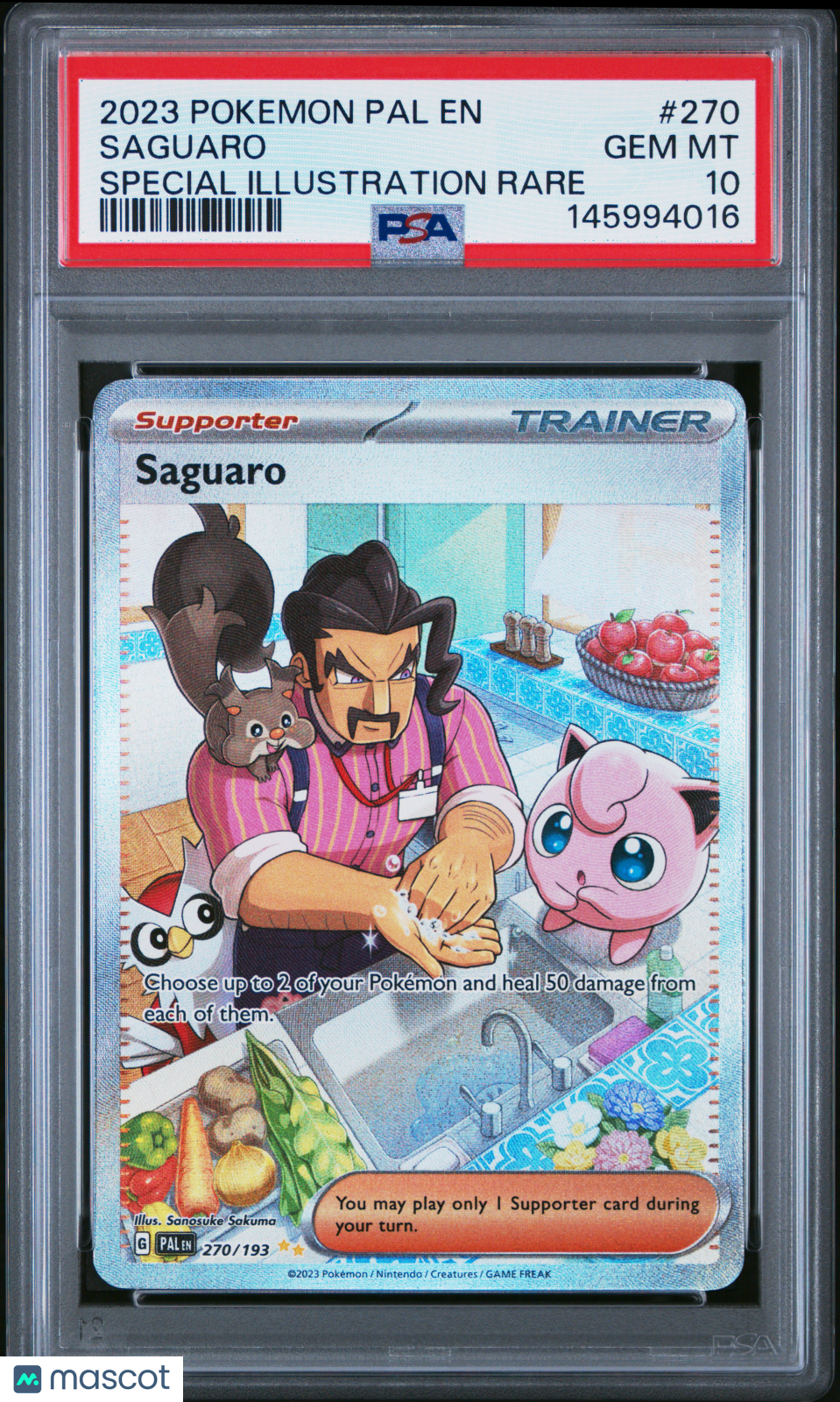 2023 Pokemon Paldea Evolved Saguaro #270 SIR PSA 10 GEM MINT