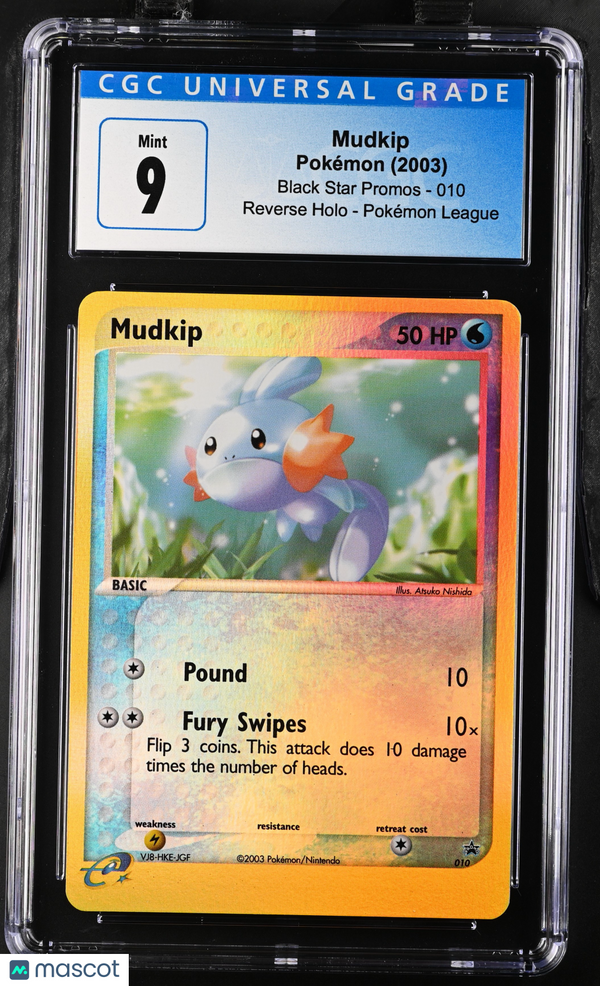 2003 Pokémon Mudkip #010 English CGC 9