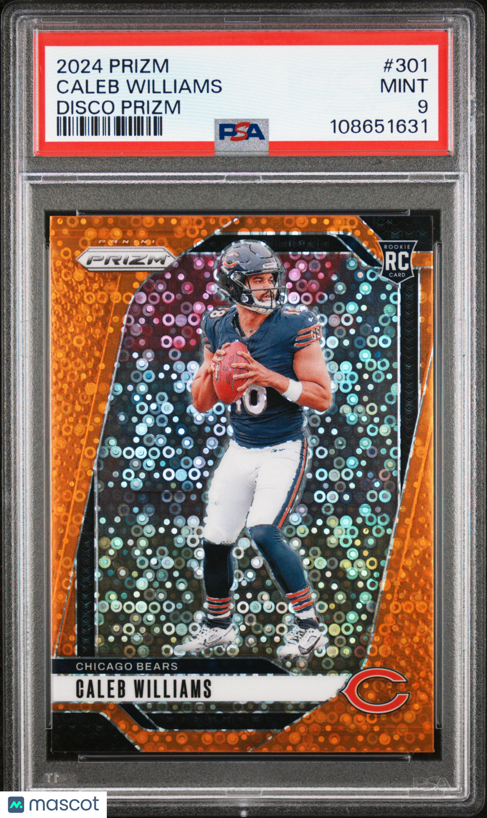 2024 Panini Prizm Caleb Williams Disco Rookie #301 PSA 9 Chicago Bears