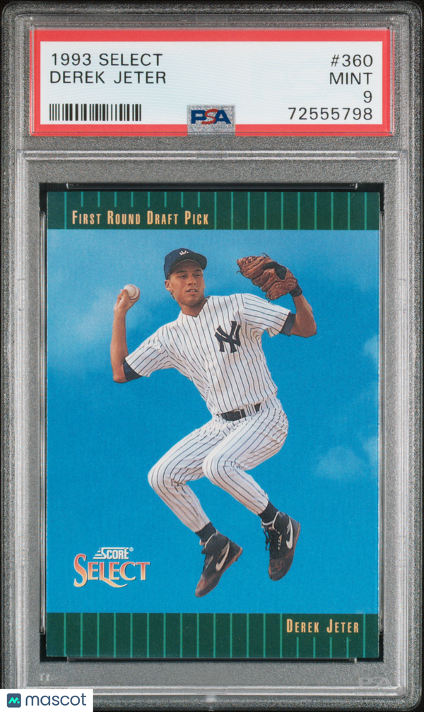 1993 Select Derek Jeter #360 PSA 9 MINT