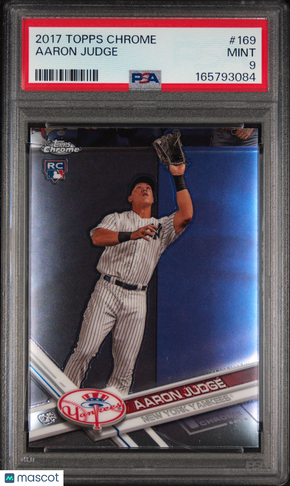 2017 Topps Chrome Aaron Judge #169 PSA 9
