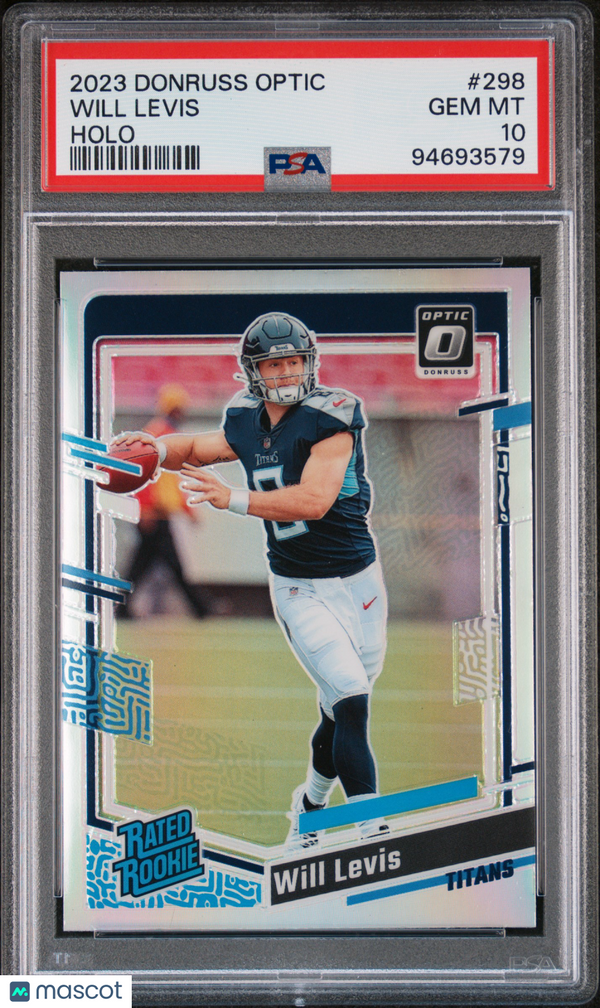 2023 Panini Donruss Optic Will Levis #298 PSA 10 Football