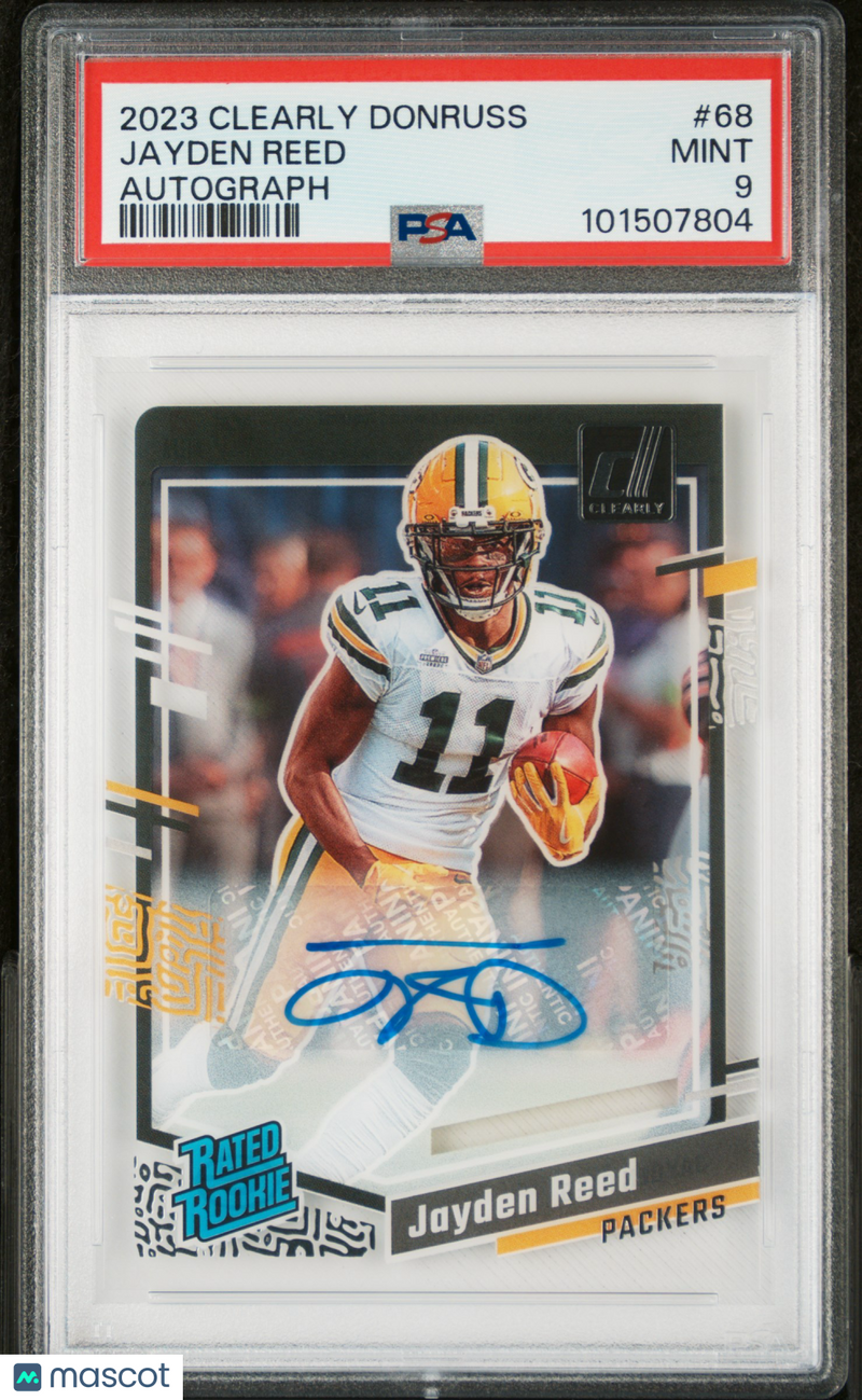2023 Panini Clearly Donruss Jayden Reed Autograph