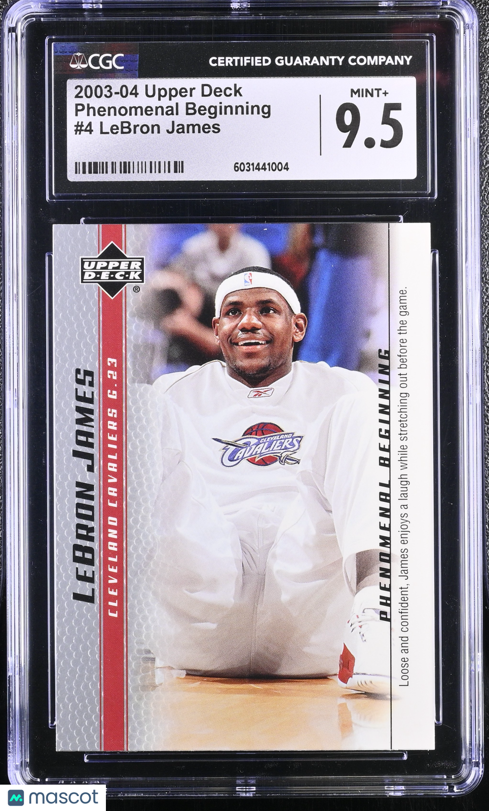 2003-04 Upper Deck LeBron James Phenomenal Beginning #4 CGC 9.5