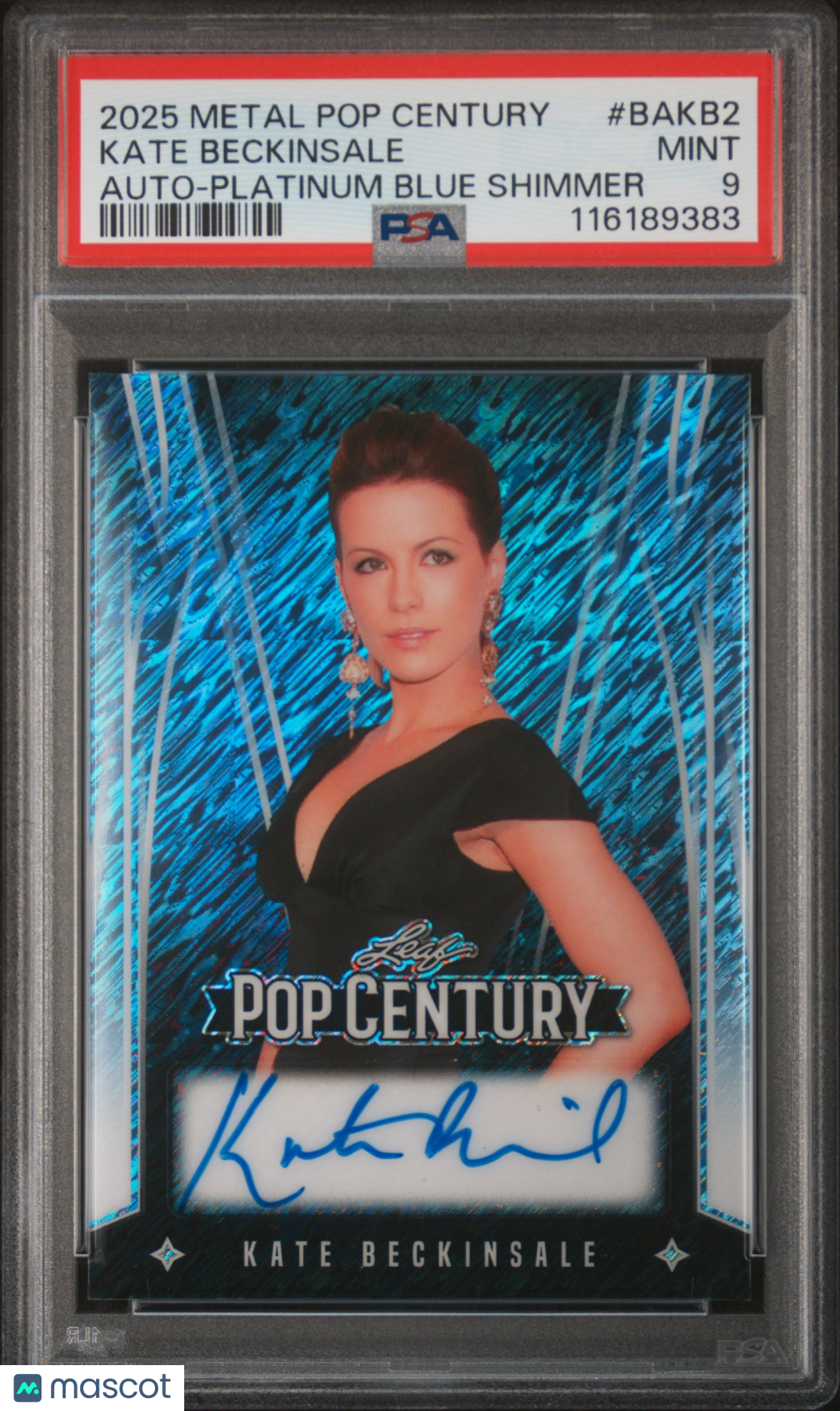 2025 Leaf Metal Pop Century Autographs Kate Beckinsale #BAKB2 PSA 9