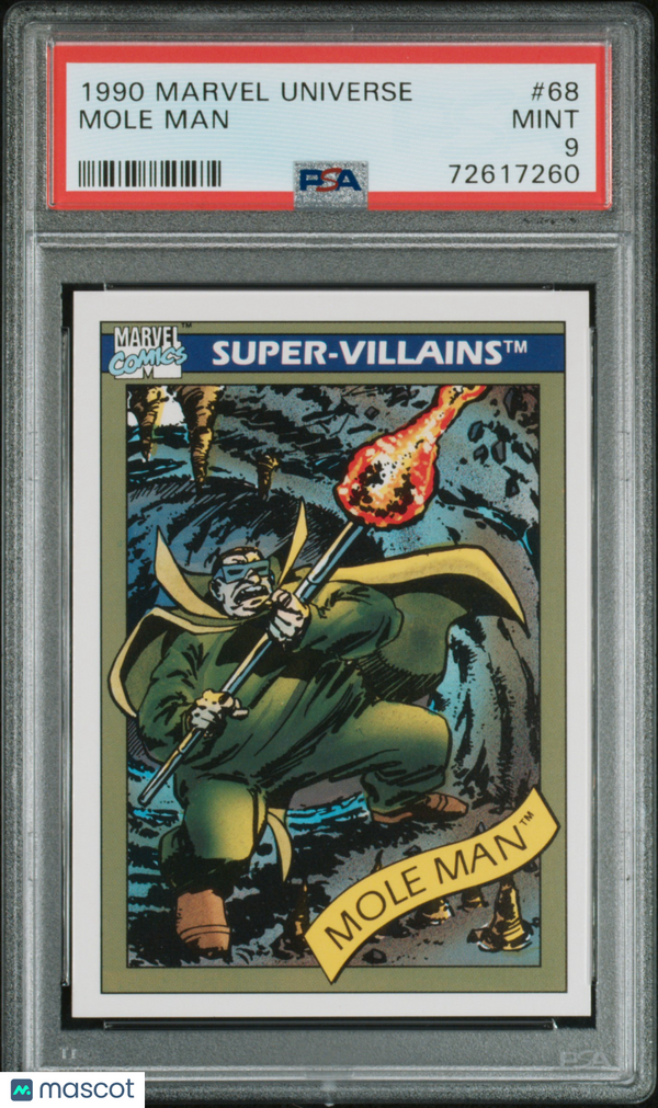 1990 Marvel Mole Man #68 PSA 9