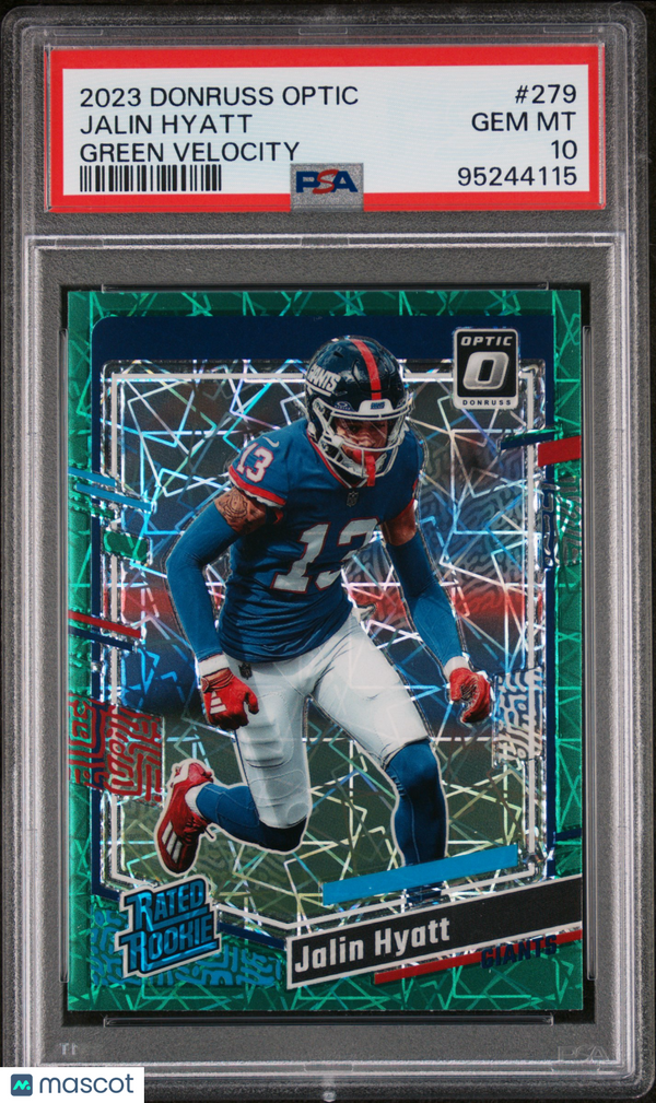 2023 Panini Donruss Optic Jalin Hyatt #279 PSA 10 Football