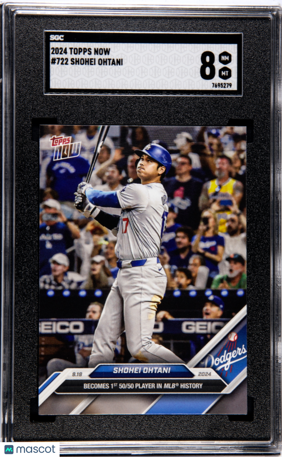 2024 Topps Now Shohei Ohtani #722 SGC 8 Los Angeles Dodgers
