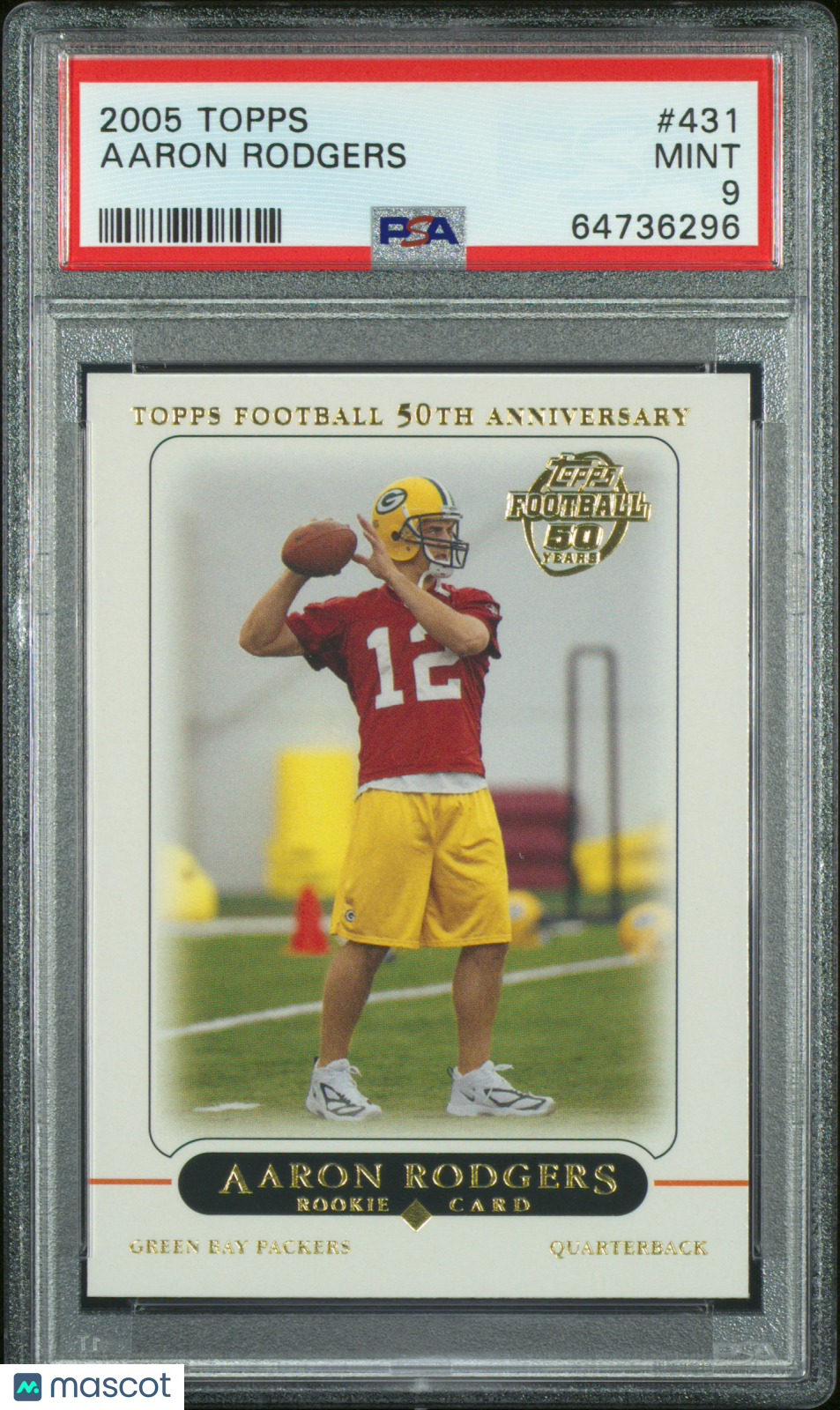 2005 Topps Aaron Rodgers #431 PSA 9