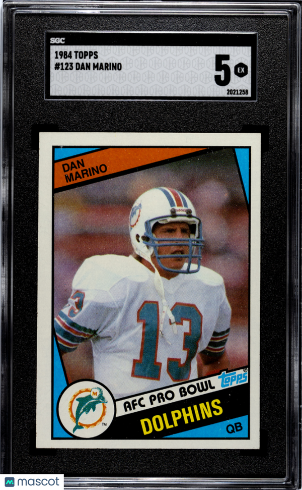 1984 Topps Dan Marino Rookie #123 SGC 5