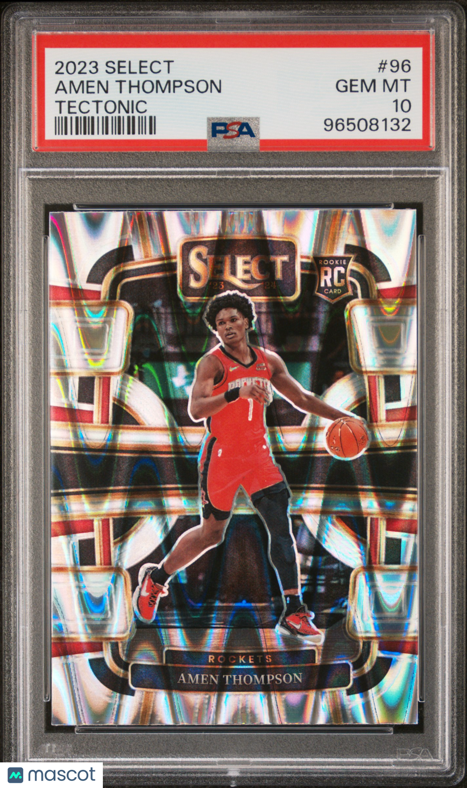 2023 Panini Select Amen Thompson Tectonic Rookie #96 PSA 10 Houston Rockets
