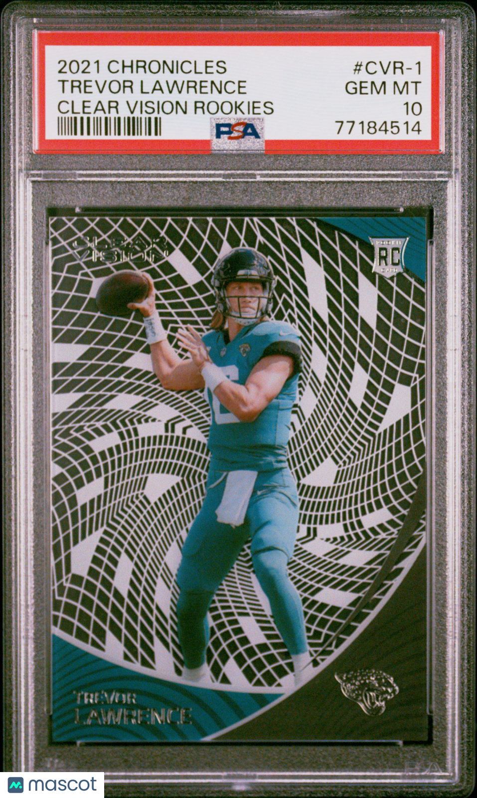 2021 Chronicles Clear Vision Rookies Trevor Lawrence PSA 10 Jacksonville Jaguars