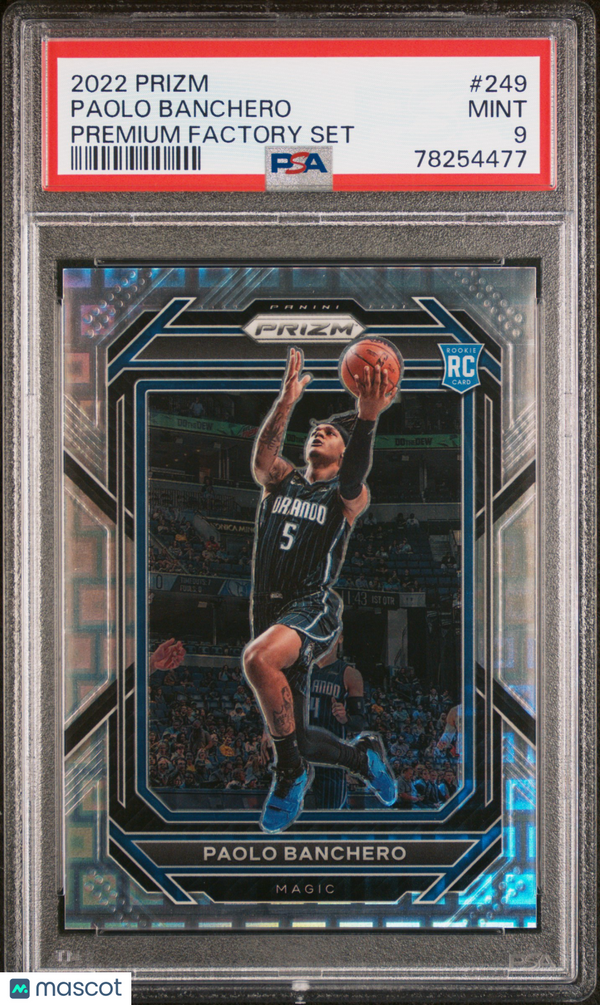 2022 Panini Prizm Paolo Banchero Premium Factory Set Rookie /150 #249 PSA 9