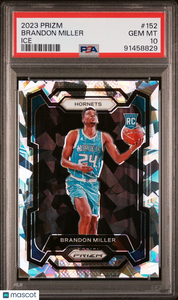 2023 Panini Prizm Brandon Miller Ice #152 PSA 10