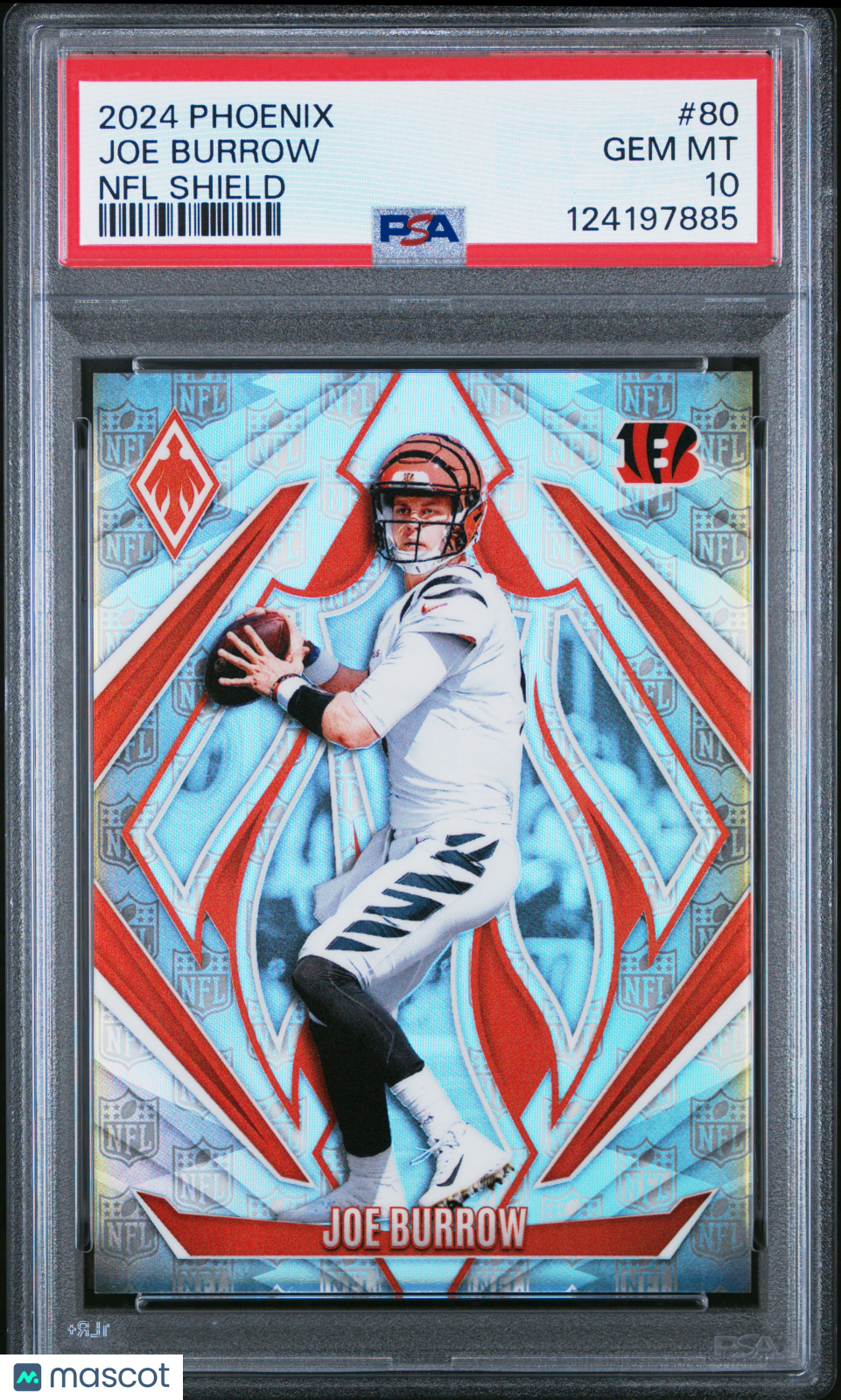 2024 Panini Phoenix Joe Burrow NFL Shield 086/150 #80 PSA 10 GEM MINT