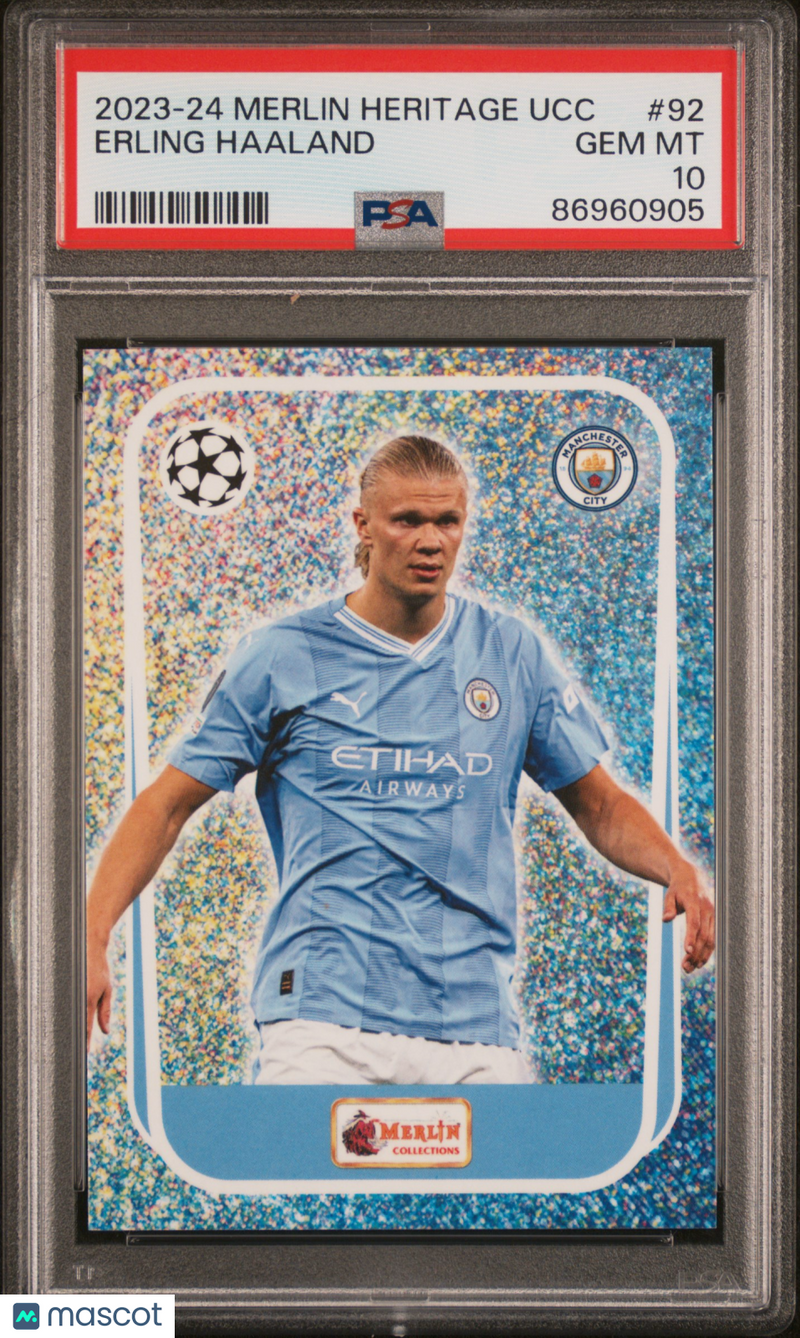 2023-24 Topps Merlin Heritage UEFA Club Competitions Erling Haaland