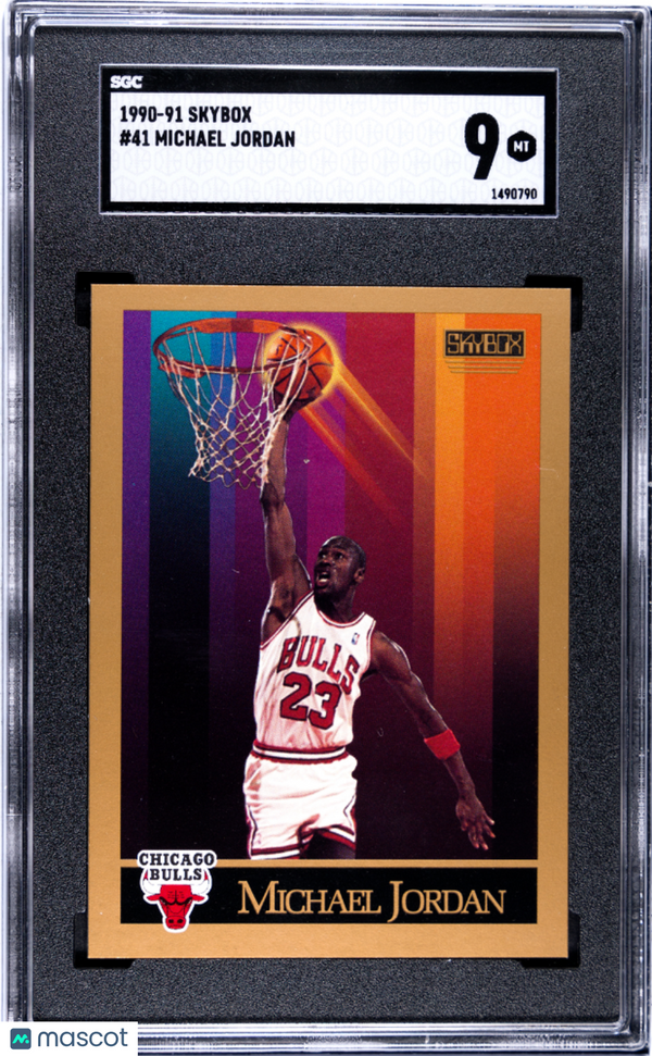 1990-91 Skybox Michael Jordan #41 SGC 9 Basketball