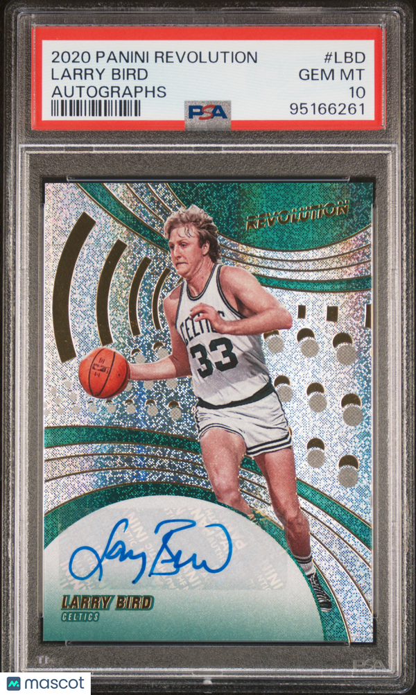 2020 Panini Revolution Autographs Larry Bird #LBD PSA 10