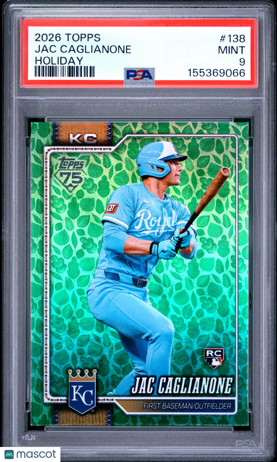 2026 Topps Jac Caglianone Holiday #138 PSA 9
